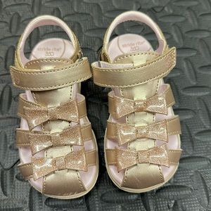 Gold Stride Rite sandals size 7M
